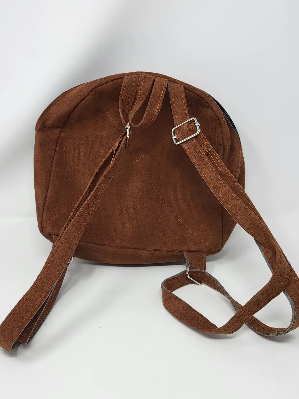 Sunflower Embroidered Brown Crossbody Bag